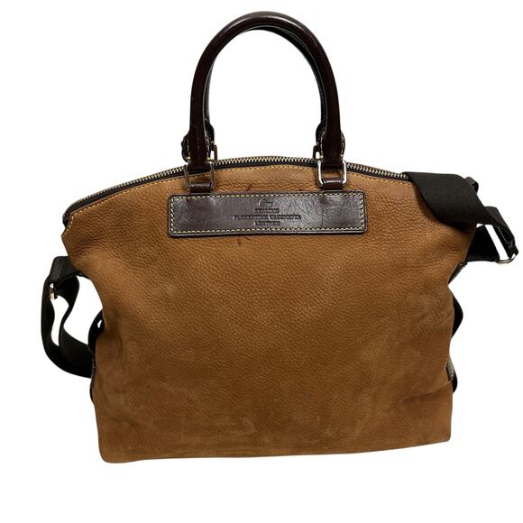 Dooney and Bourke Soft Tan Leather Top Handle Satchel - Picture 2 of 9